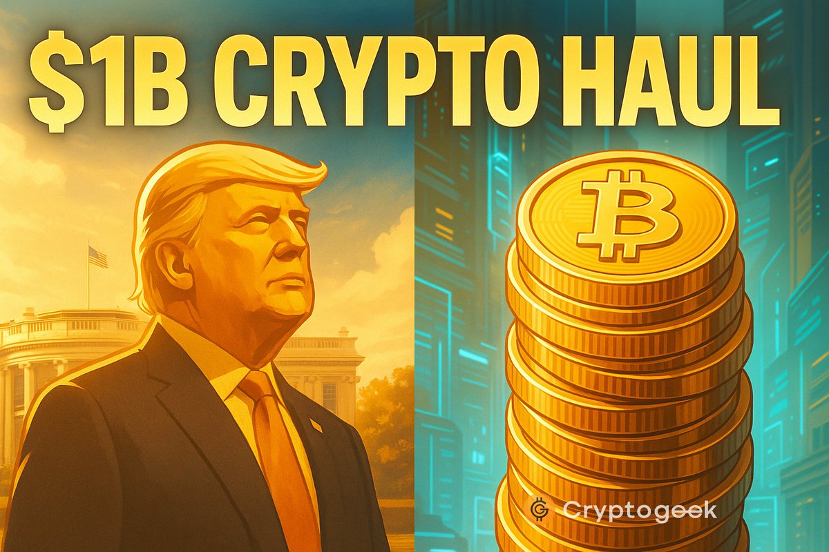 the_Cryptogeek's tweet image. $1B crypto haul for the Trump family 💰👀
Cointelegraph says his second term is fueling the stack - politics meets onchain.
Bullish for brand-linked tokens or just noise? $WLFI $MELANIA #TrumpCrypto
