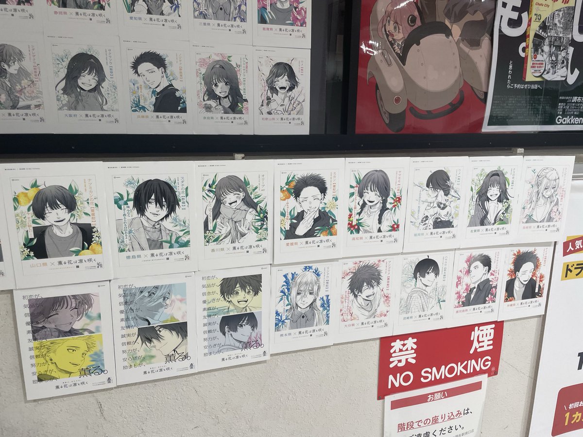 薫る花は凛と咲く』 新聞広告POP展開中✨ 47都道府県別で異なる