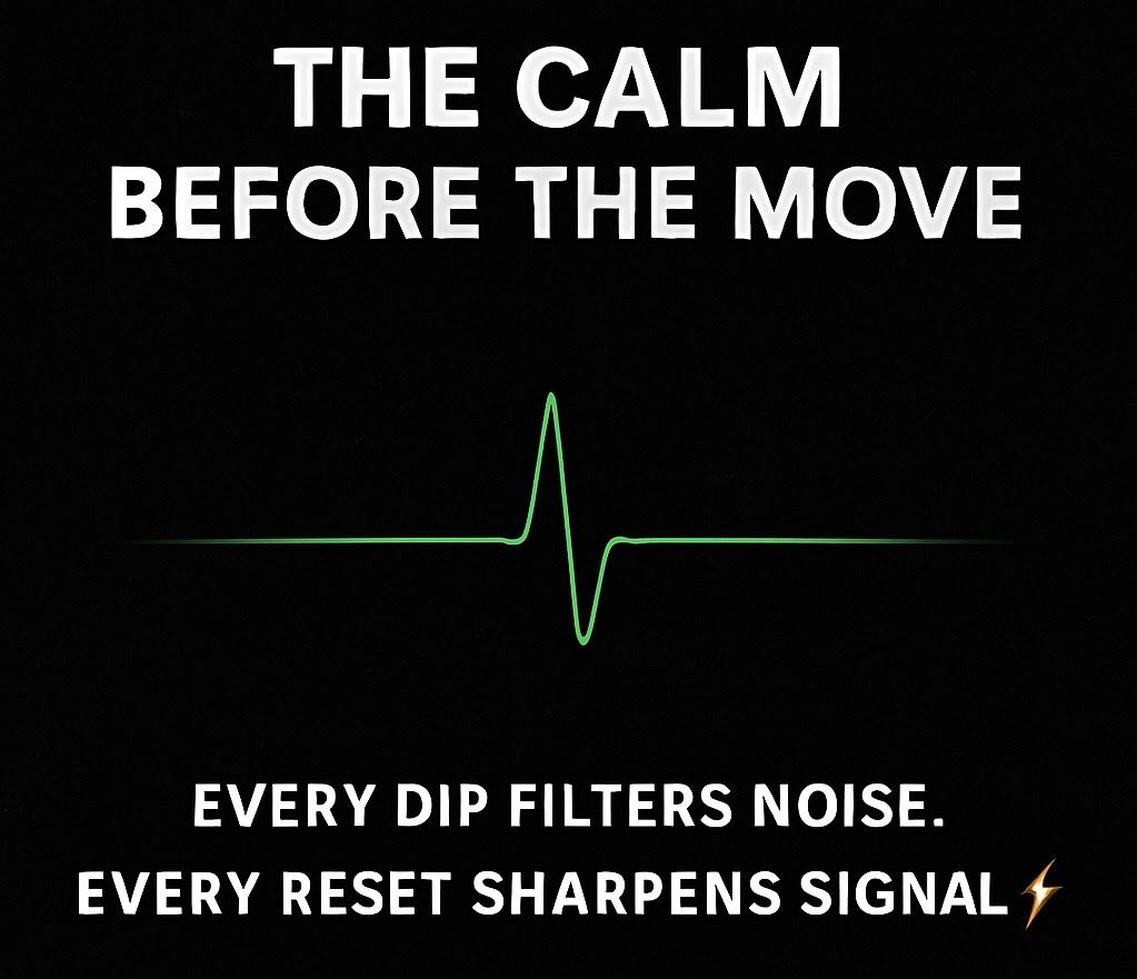 🧩 The Calm Before The Move

The market stays cautious — but the builders are moving.
Stablecoins surge. Regulations tighten. Tokenization expands.

Every dip filters noise.
Every reset sharpens signal. ⚡

#MintScope | #TheyWillSee | #Crypto | #Web3