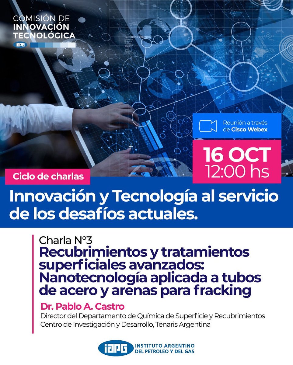 IAPG_ENERGIA's tweet photo. 🔵‼️⚠️🕹️👆*HOY JUEVES 16/10 - 12:00Hs*!!!

✅ Actividad no arancelada.
✳️ Inscribirse aquí: https://t.co/aKds7W1VGx https://t.co/2SJY8V4avq