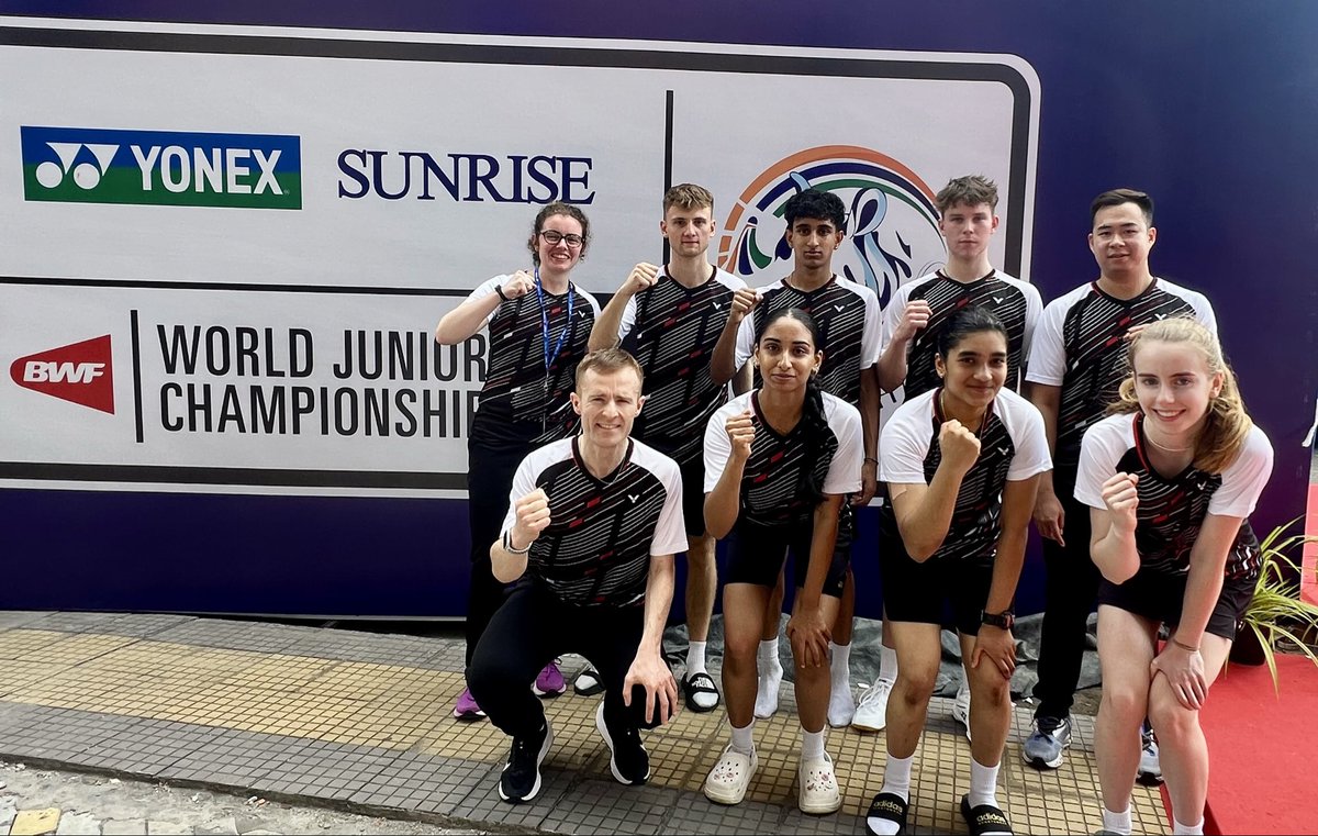 Craig_Mcc1's tweet photo. Great 2 weeks coaching &amp; managing the U19 Irish team at the BWF Junior Worlds in India! The individual event didn’t go as planned, but we finished strong — 23rd in the world after wins vs Portugal &amp; Romania 💪🇮🇪 
Thanks to my fellow coaches, @irishbadminton &amp; local volunteers! https://t.co/0MEMCicc5j