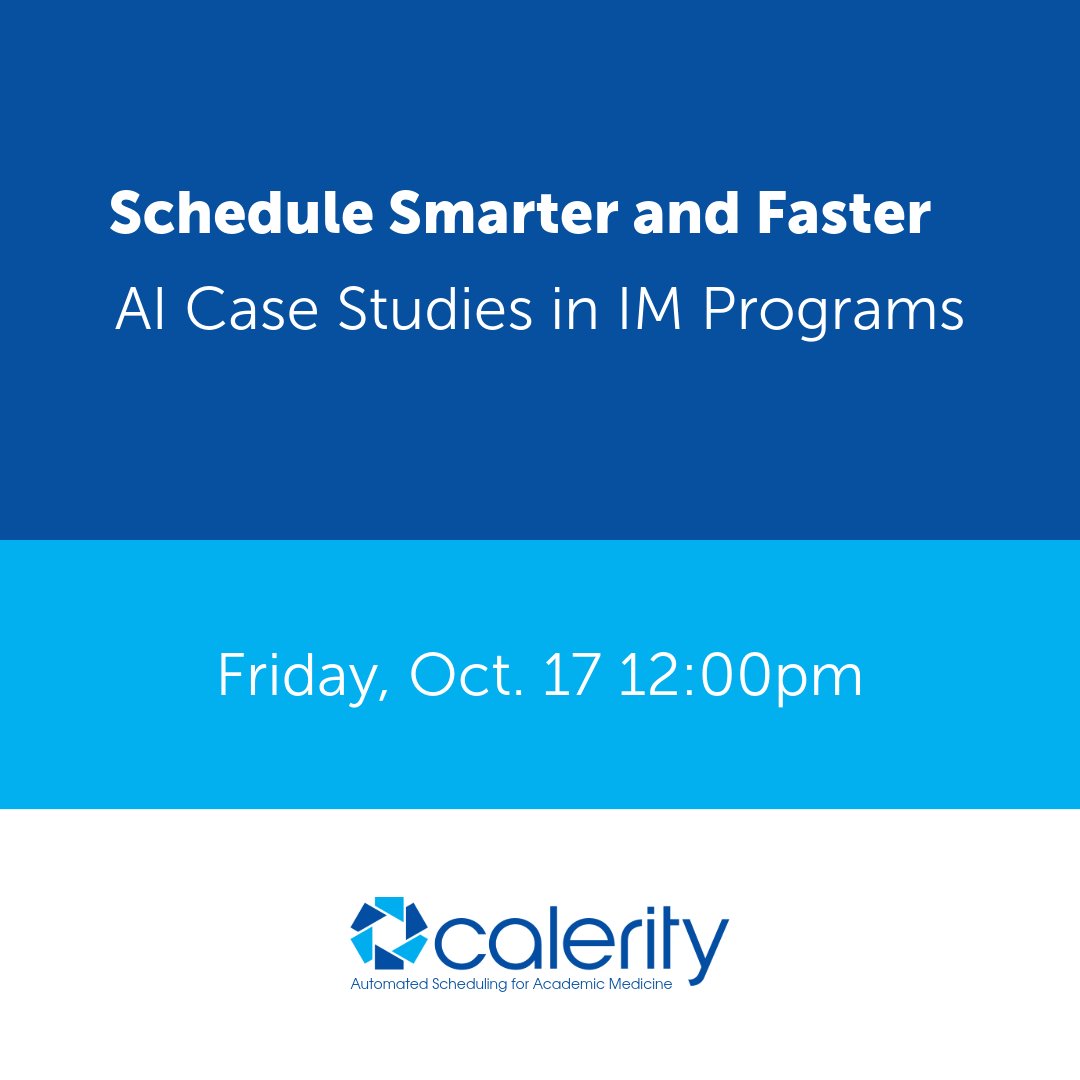 CaleritySched's tweet photo. We are headed to the APDIM fall meeting today!  🎉 

Don't miss out talk Schedule Smarter and Faster: AI Case Studies in IM Programs at Noon on Friday! 

We look forward to seeing everyone! https://t.co/723EmoPHPX