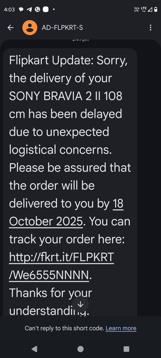 realjamwal's tweet photo. I made a mistake again by ordering by the Liar @Flipkart @flipkartsupport  and today was the delivery date and again it is rescheduled again without providing any explanation. So pathetic service never again I will order from this stupid platform. cc @jagograhakjago https://t.co/28aJA5S1h5