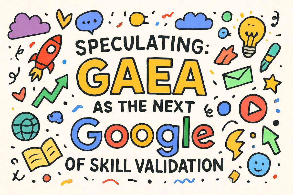 rzi_cola's tweet image. Thinking about GAEA in the lens of skill validation got me into a different mindset. 🚀 This time, I compared it to something massive  like the Google of skills.