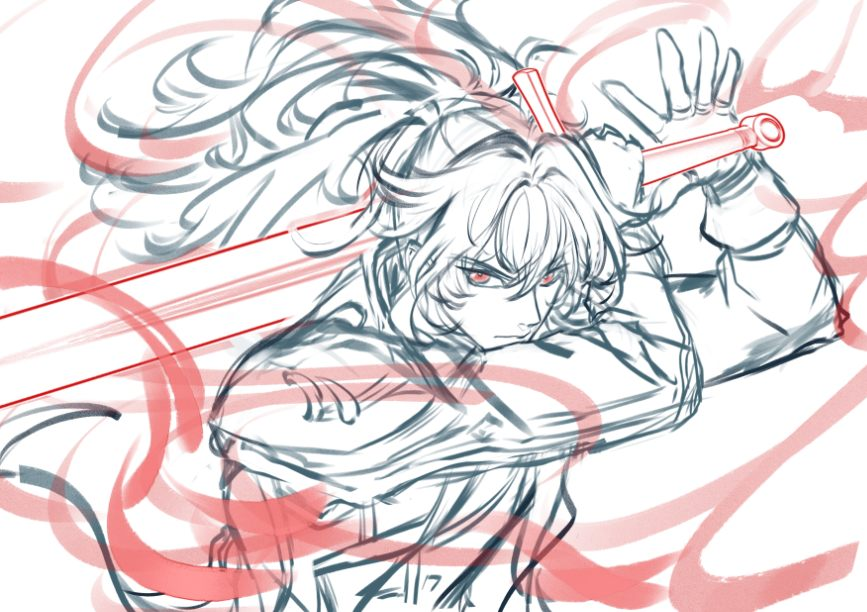 Redraw the old🦉sketch 

#ディルック #Diluc