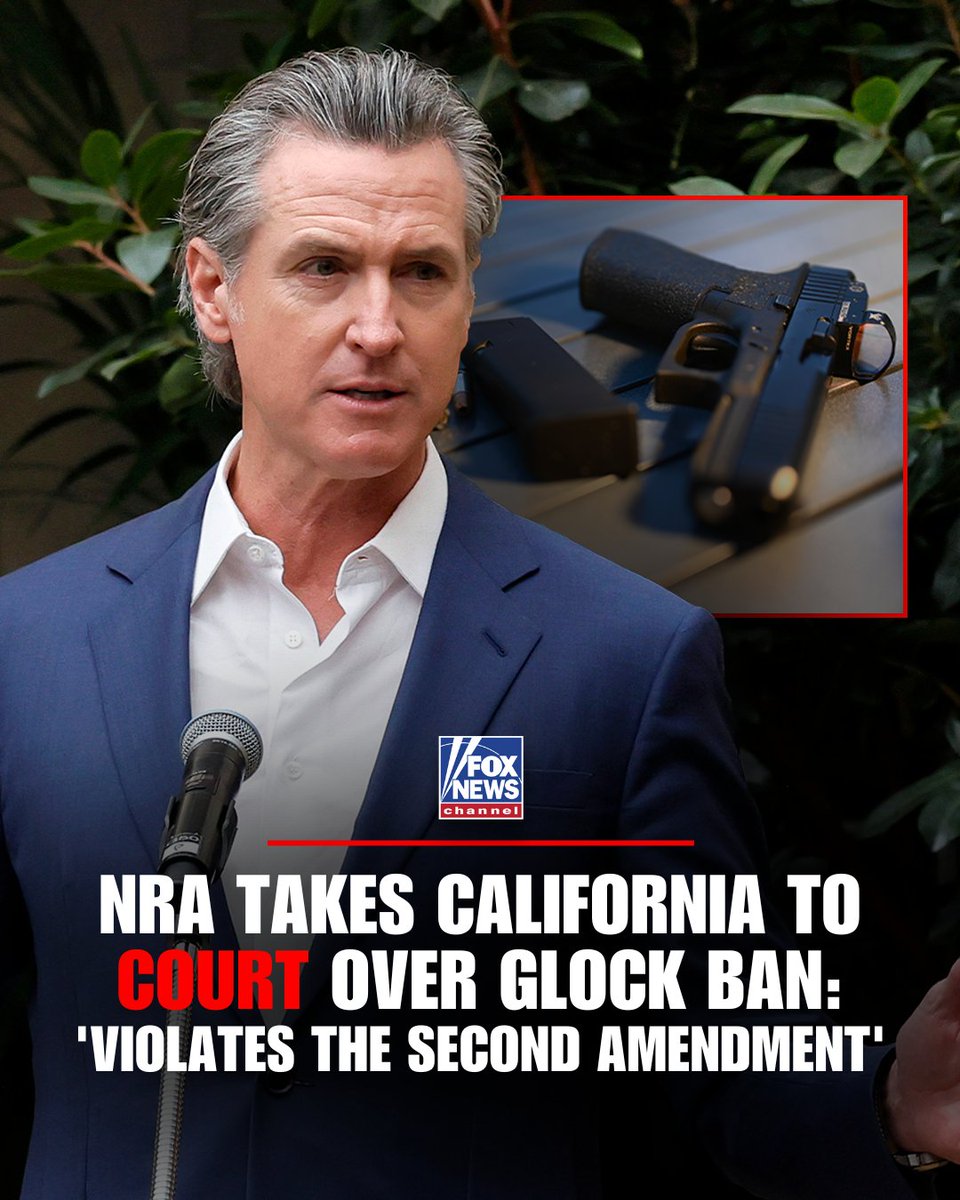NEW: The National Rifle Association and other gun groups are suing California over the state’s ban on Glock-style guns with features known as switches, which allow them to be converted to fully automatic weapons.

“A law that bans the sale of—and correspondingly prevents citizens