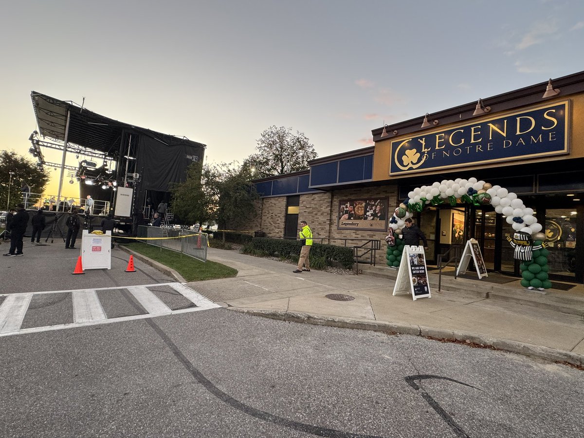 Join us live outside of Legends of Notre Dame. 9 am-12 pm today and tomorrow!