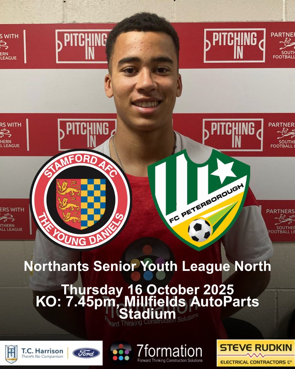 Can the Young Daniels make it three wins from three this evening at Chestnut Avenue?

Paul Walker's side head to <a href="/fc_peterborough/">FC Peterborough</a> in the NSYL North - as ever, we would love to see plenty of Reds behind the boys!

#grassrootsfootball #nonleague #youthfootball
