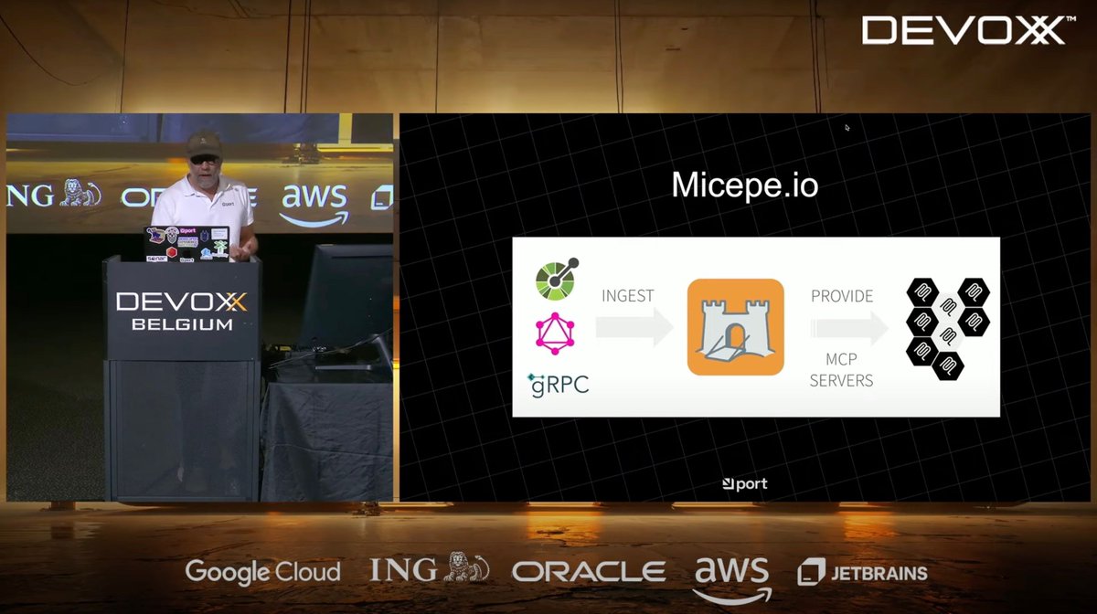 micepeio's tweet image. 🎤 We’re grateful to Sébastien Blanc from @tweetsbyport for the fantastic talk and shoutout, including a live @micepeio demo, during his session “30 Minutes to Understand MCP (Model Context Protocol)” at @Devoxx Belgium 2025! 🇧🇪
#MCP #ModelContextProtocol #DeveloperCommunity