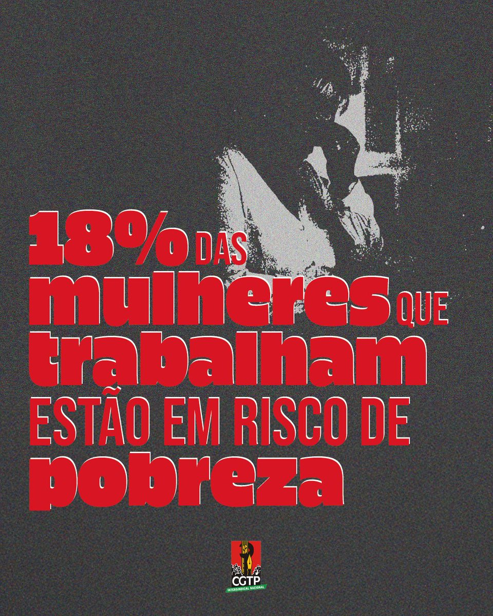 CGTP_IN's tweet image. 980 mil: mulheres vivem em risco de pobreza, um reflexo dos baixos salários e pensões.
1,7 milhões: pessoas vivem em situação de pobreza, mesmo após apoios sociais.
4,3 milhões: seriam pobres sem o sistema público de Segurança Social.