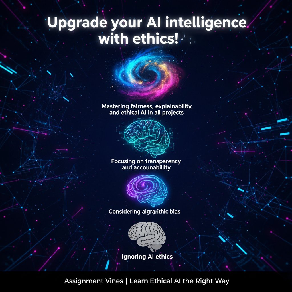 Assignment_V's tweet image. AI can think fast but can it think right?
Master 10 key Ethical AI terms like fairness, transparency, and accountability to build tech that actually earns trust.
Learn smart with Assignment Vines!
#EthicalAI #ResponsibleTech #MachineLearning #AIForGood #AssignmentVines