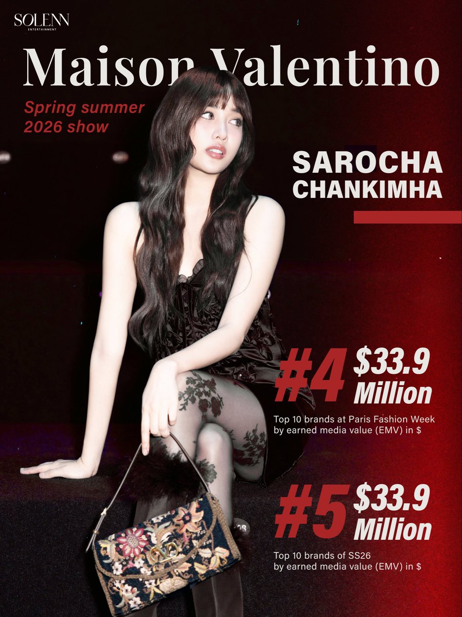 Solenn_Ent's tweet image. Congratulations to Freen Sarocha, Brand Ambassador of Maison Valentino 🌟
Another proud milestone, and many more beautiful moments are yet to come.
Thank you for all the incredible support that made this milestone possible 💖
Your love and encouragement are the driving force…