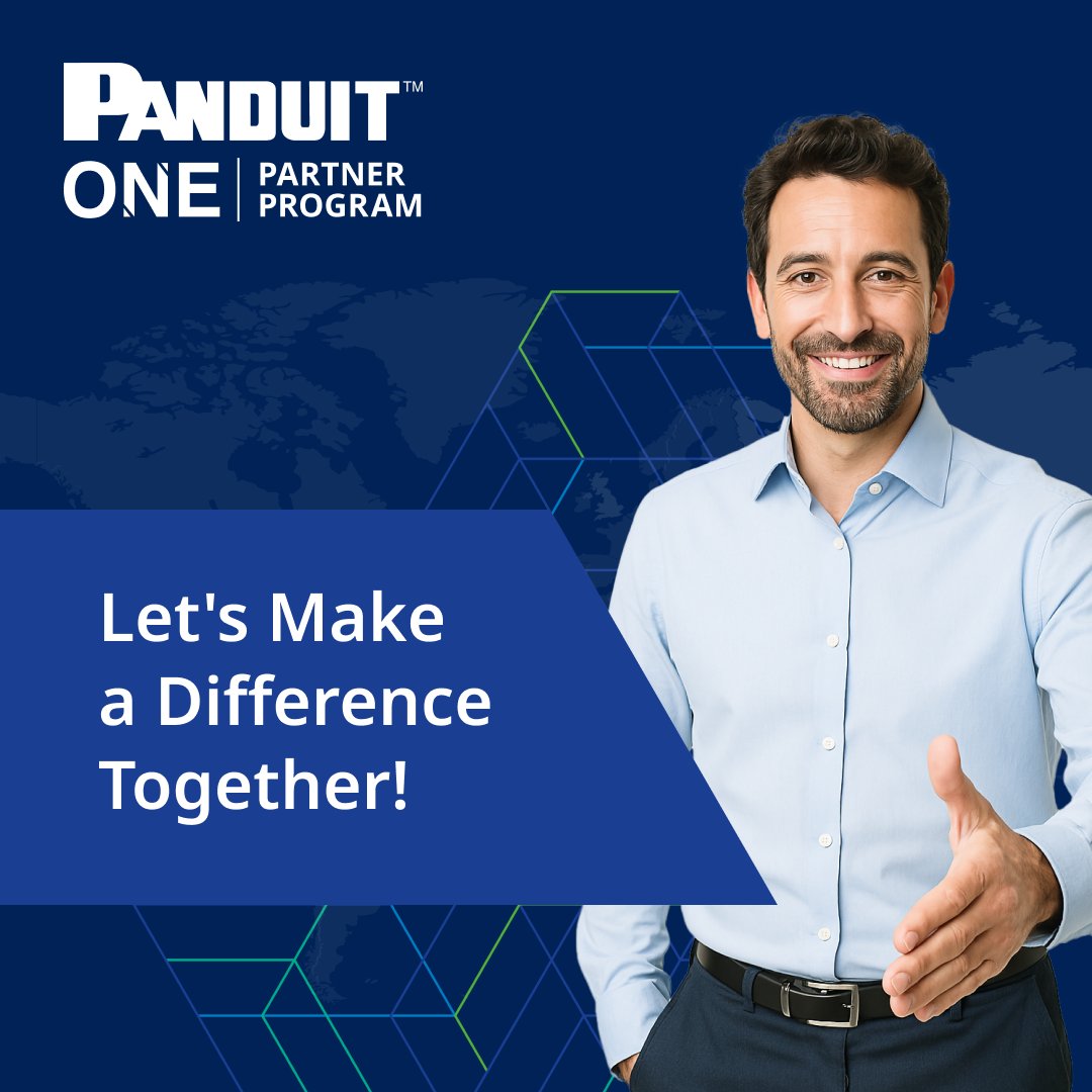 PanduitEMEA's tweet image. At Panduit, we believe in a better future through collaboration. Our goal is to grow and develop innovative solutions together with you. Let's make a difference together!
Contact us to start a partnership: okt.to/AiRMWt
#PanduitEMEA #PartnerProgram #PanduitONE