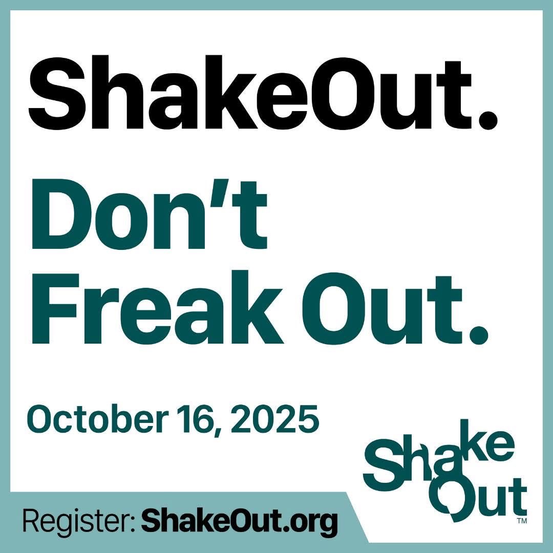 HAPPENING TODAY: It's time for The Great Southeast Shakeout, one of the biggest earthquake drills! Practice protecting yourself now so you'll know what to do when the ground starts shaking. 
Learn more about earthquake safety and preparedness at earthquake.sc