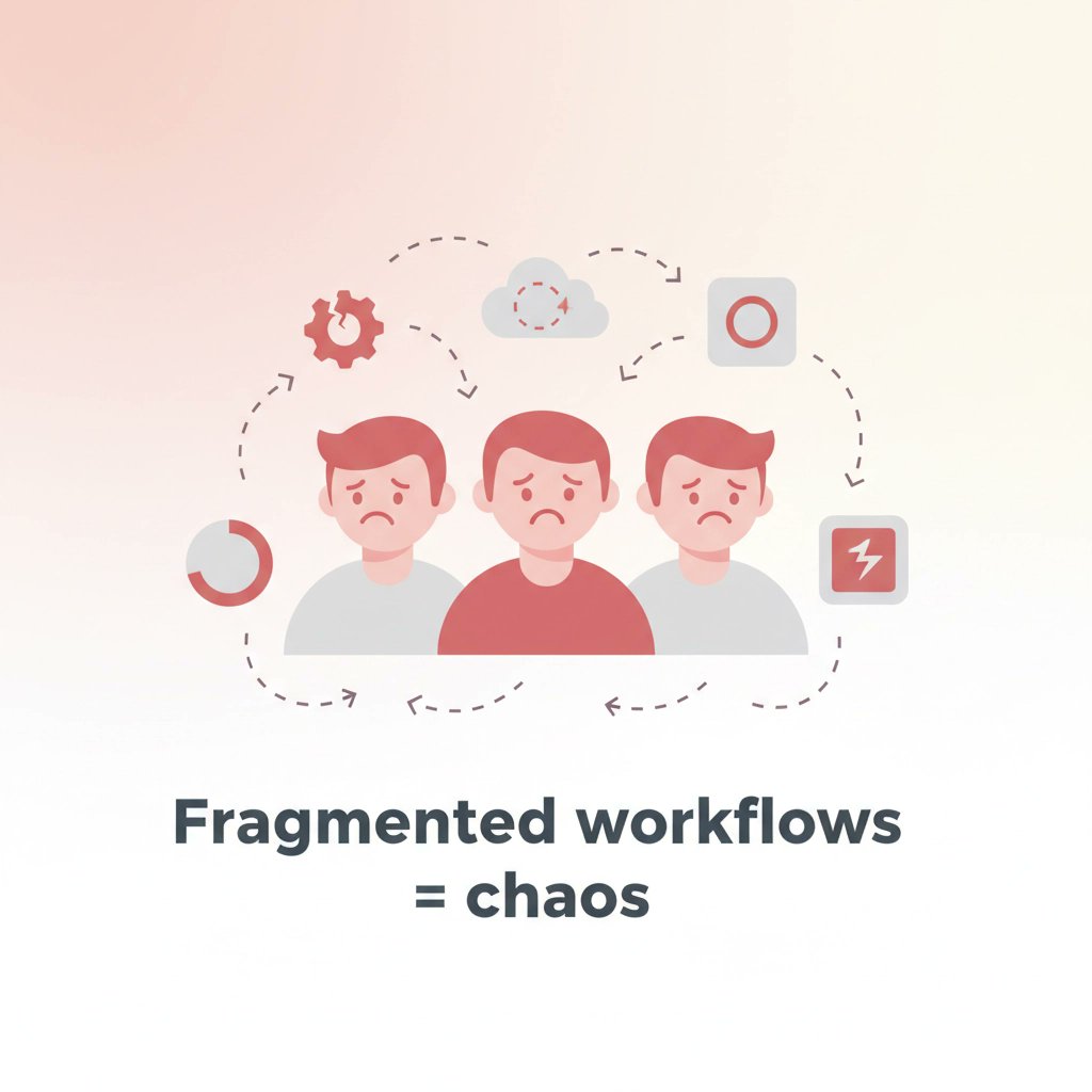 routinehq's tweet image. 88% of execs call AI tools 'essential', but let's be real: most teams are still drowning in app chaos. If you're still toggling between platforms like it's 2015, it's time to get serious about true workflow integration. Don’t settle for fragmented. #Productivity #WorkOS