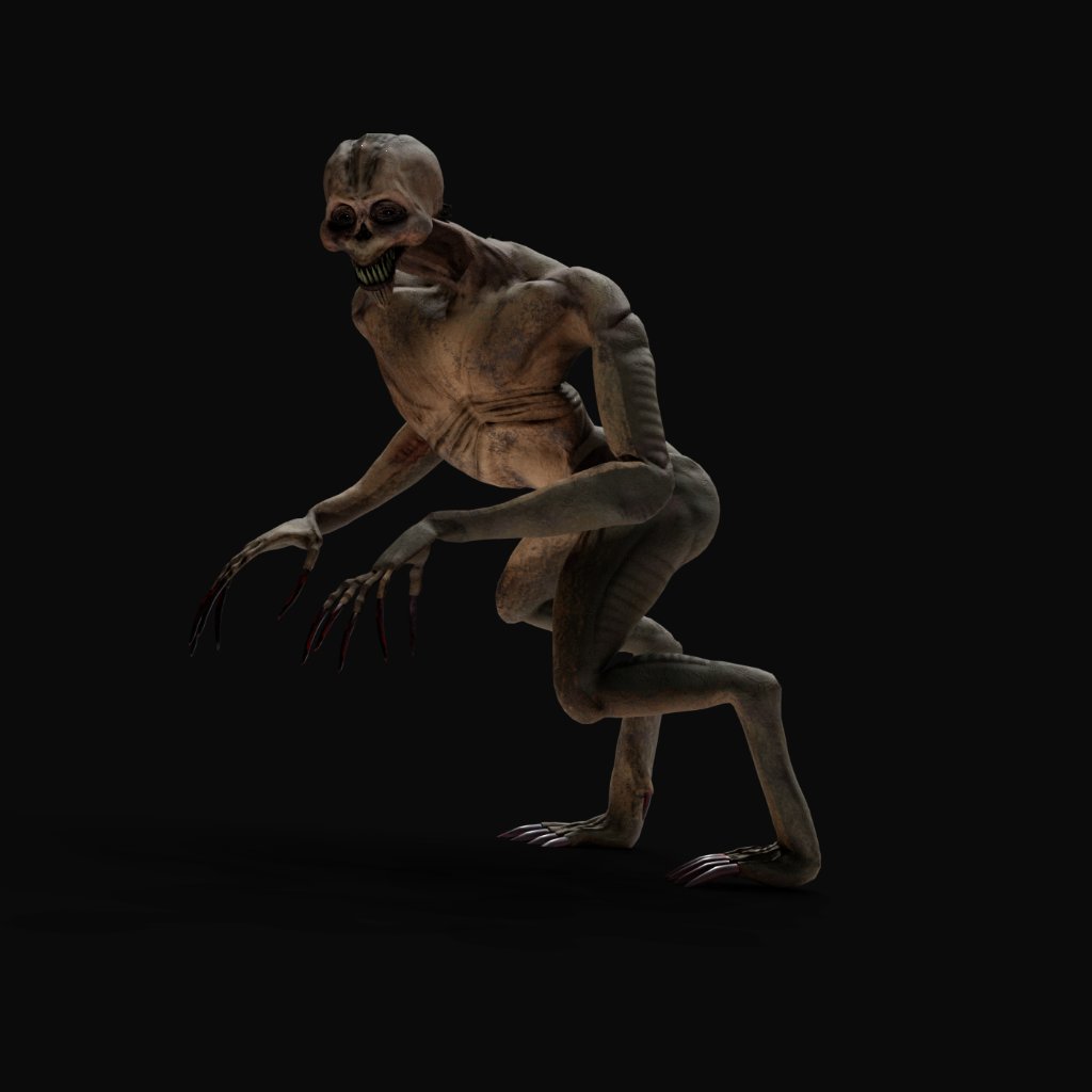 Hanno52's tweet image. monster for a commission #ROBLOX #RobloxDev #3dart #Blender #Zbrush