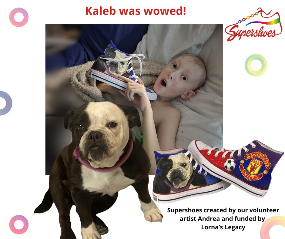 Kaleb loves his Supershoes, featuring his dog, and favourite football team. Help us create more wow moments for children like him by considering a small monthly donation: supershoes.org.uk/donate/step-1/

#MakeADifference #WowMoments #CharityDonation #SpreadKindness