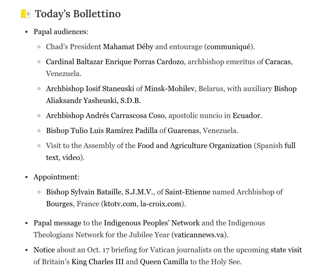 ‣Vatican’s 2nd global child protection report calls for reparations 🇻🇦 

‣Vatican sends Cardinal Ambongo to crisis-hit diocese  🇨🇩

‣New Georgetown president named 🇺🇸

‣Ghana’s bishops enter Huawei partnership 🇬🇭

S7: shorturl.at/5RQGy

Sign up: tinyurl.com/ye6u5xb4