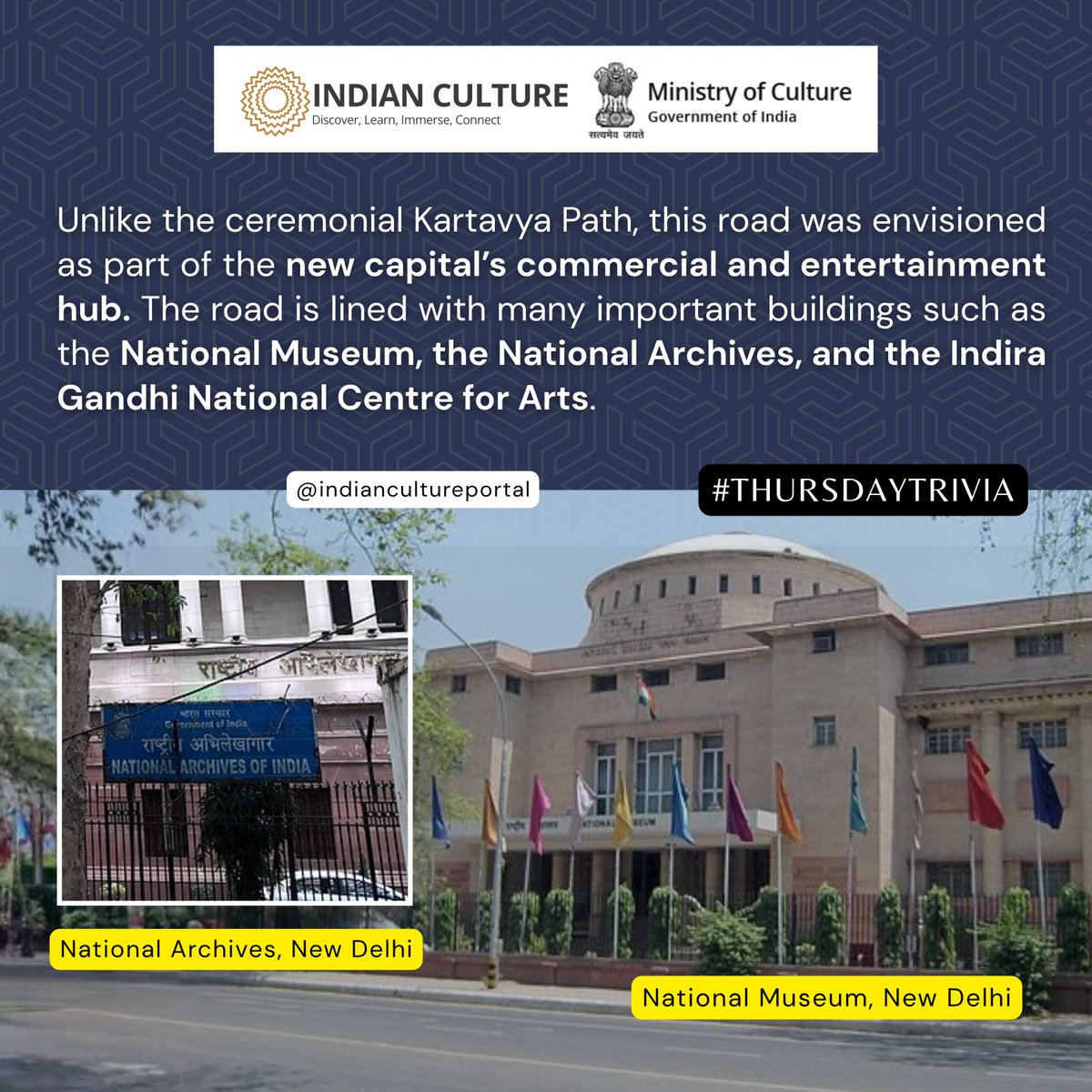 _IndianCulture's tweet photo. Once known as the #Queensway, #Janpath—the People’s Road stands at the heart of #NewDelhi’s #heritage. Designed as part of the city’s #commercial hub, this #iconic #street today bustles with life.

Follow @_IndianCulture 

#KartavyaPath #PeoplesRoad #CentralDelhi #JanpathMarket https://t.co/aHYIb0l5XB