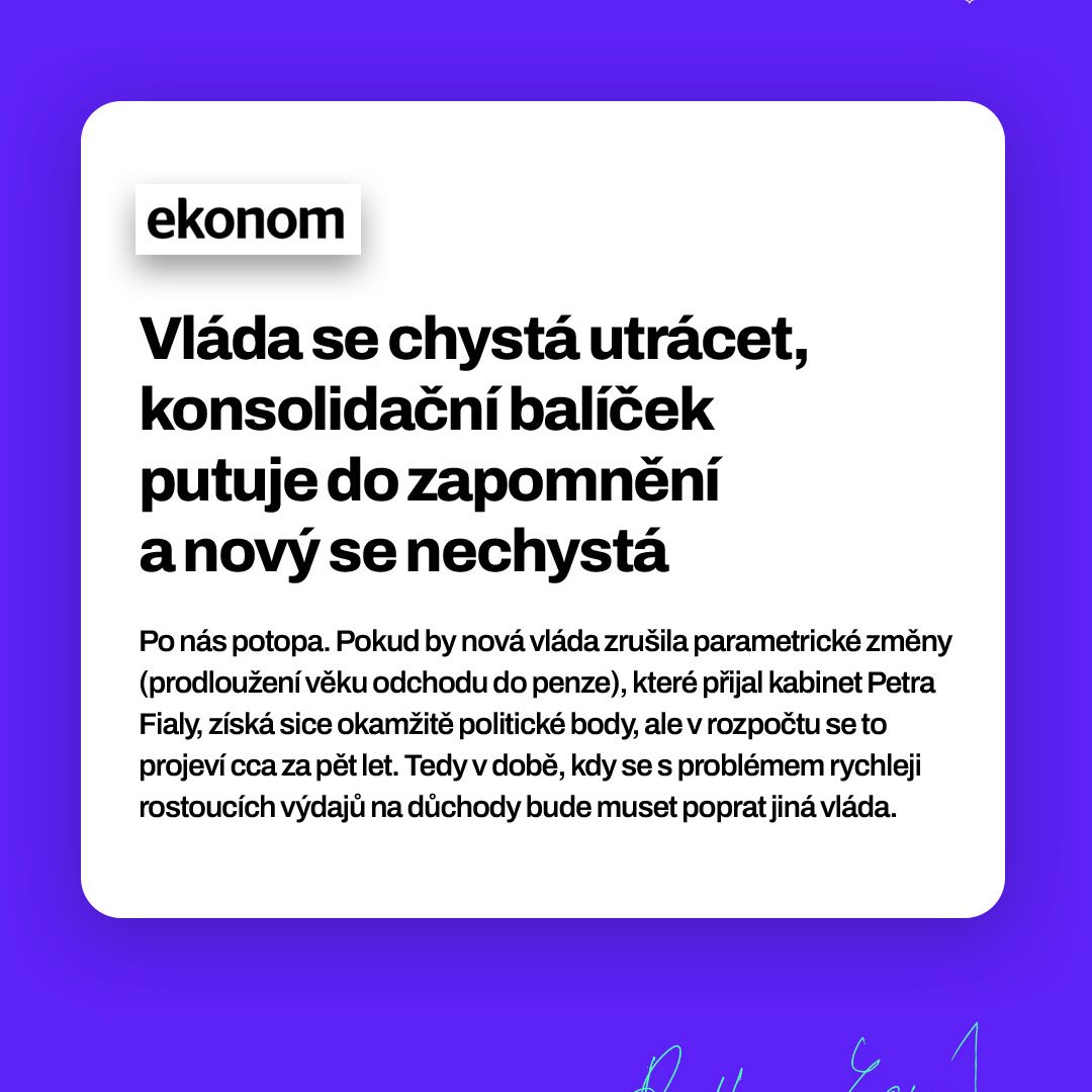 Překvapení. Rozpočet není facebookový status.