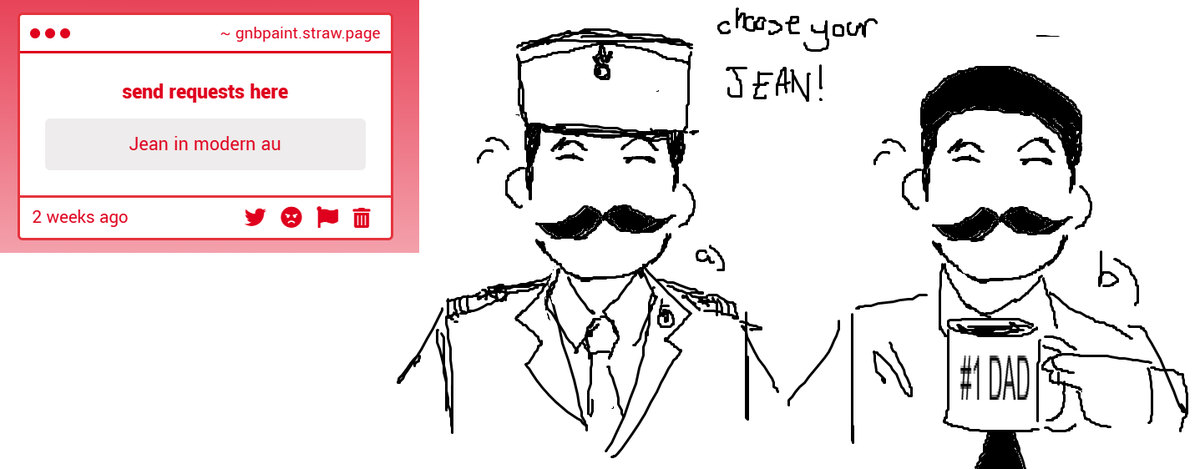 Request 52 - "Jean in modern au"