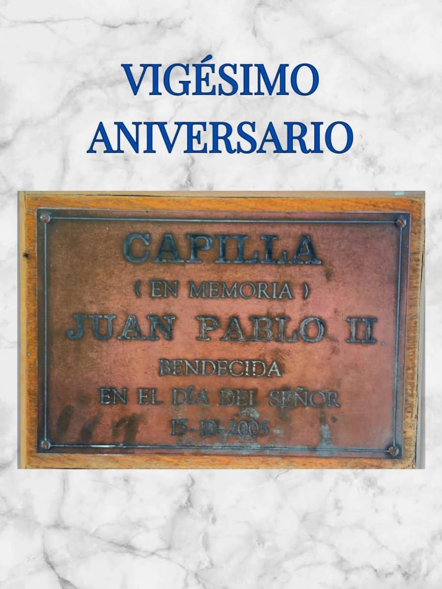 🔵 En el día de hoy se cumplen 20 años de la Bendición de la Capilla Juan Pablo II. Un emblema de nuestra institución, que nos representa y acompaña día a día.

Se celebran misas el tercer jueves de cada mes.

#SomosVélez
#SomosCultura