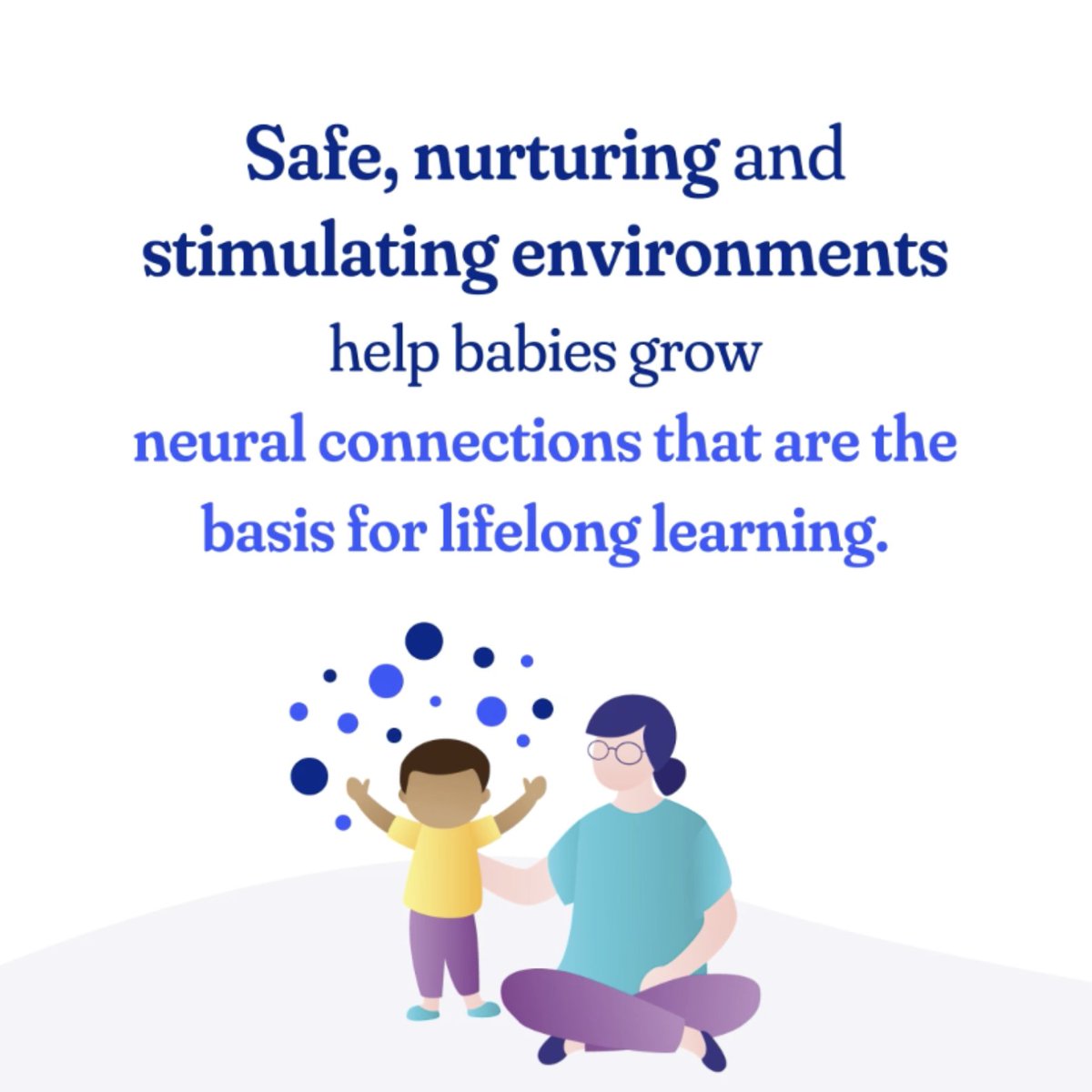 Brain development is about so much more than learning your ABCs! Nurturing &amp; stimulating environments help your baby's brain develop, setting them up for lifelong learning. Join us to learn about the ways a baby's environment can be enriched

Learn more at aap.org/earlychildhood