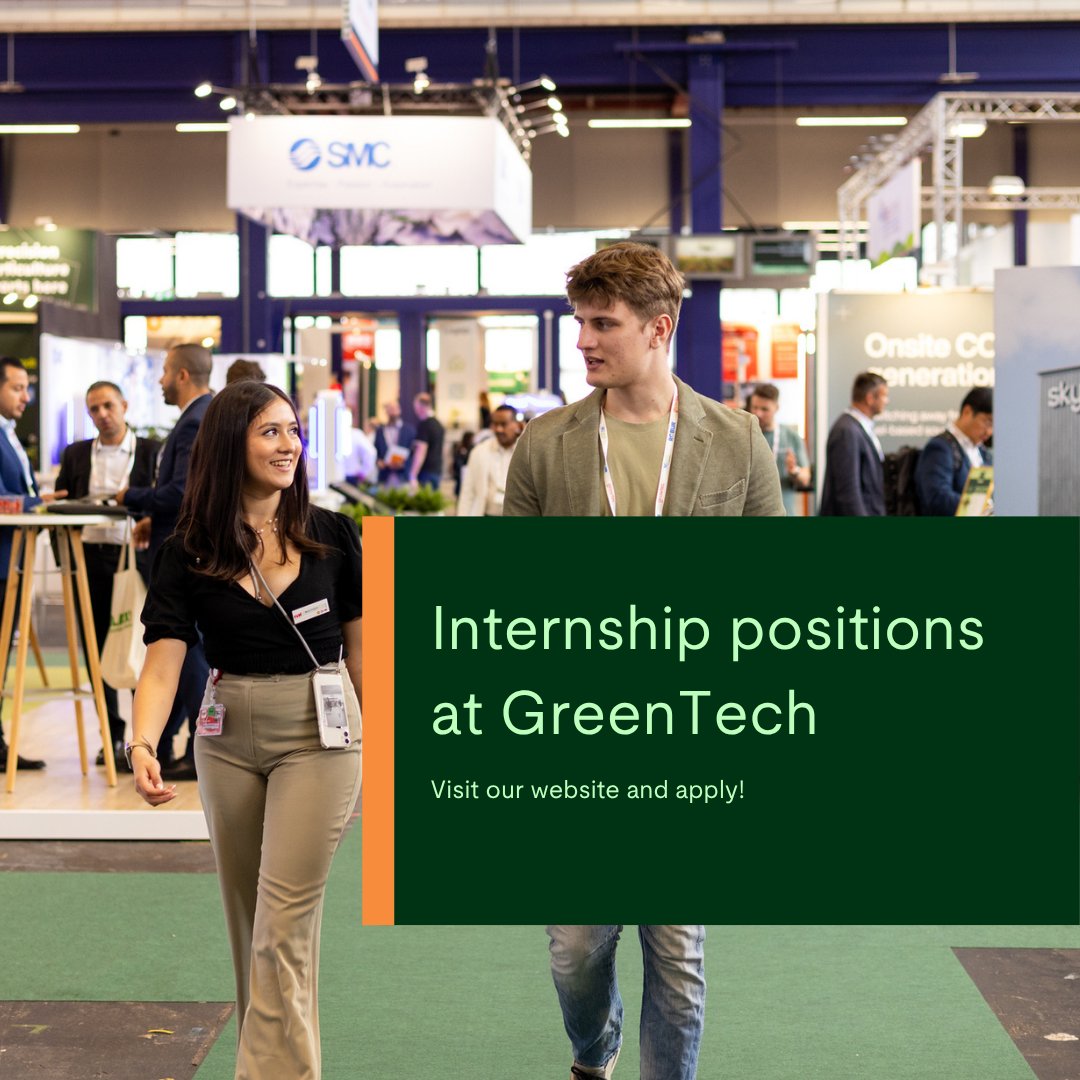 GreenTechRAI's tweet image. 🌿 Looking to plant the seeds of your career? Join us for an internship at GreenTech!
Step into the future with us – learn more about our vacancies!

✍️Internship Content Marketing
🤝 Internship Sales
🎪 Internship Exhibition Management

Apply now via careers.rai.nl/en-GB/jobs?que…