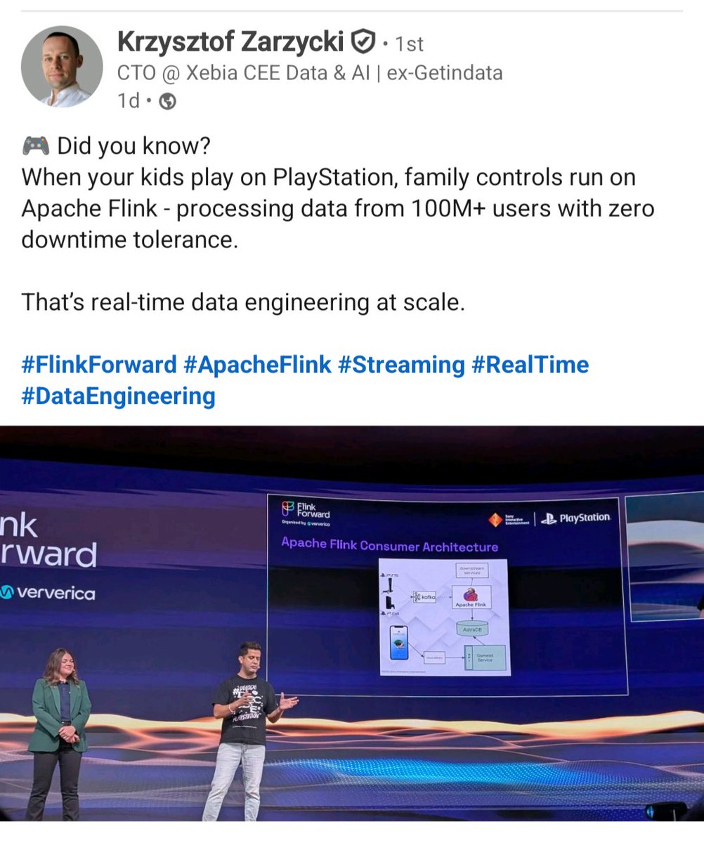 StephanEwen's tweet image. Always fun to see @ApacheFlink used in products that touch my daily life.