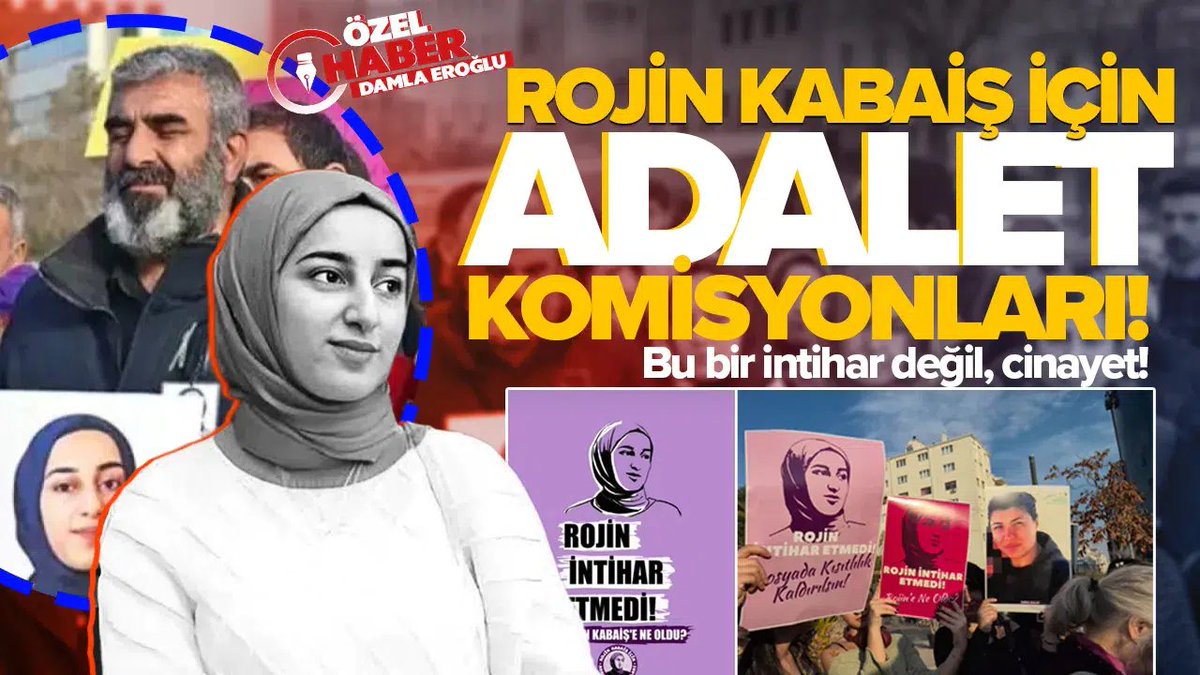 Rojin Kabaiş İçin Adalet Komisyonları: Bu bir intihar değil, cinayet!
Van'da cansız bedeni Mollakasım Köyü sahilinde bulunan 21 yaşındaki üniversite öğrencisi Rojin Kabaiş'in soruşturması devam ederken, 2 erkek DNA'sının vücudun hangi bölgelerinde bulunduğu ortaya çıktı. 'Rojin