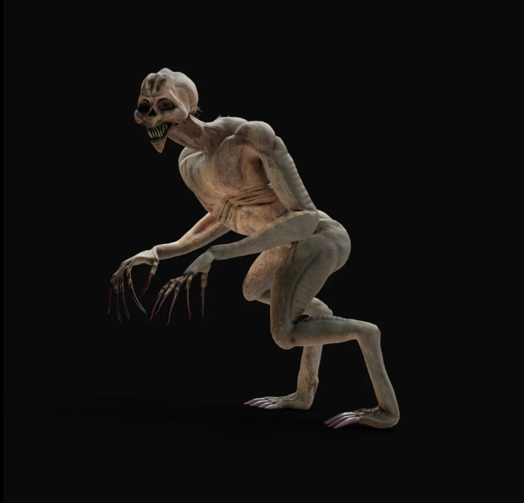 Hanno52's tweet image. monster for a commission #ROBLOX #RobloxDev #3dart #Blender #Zbrush