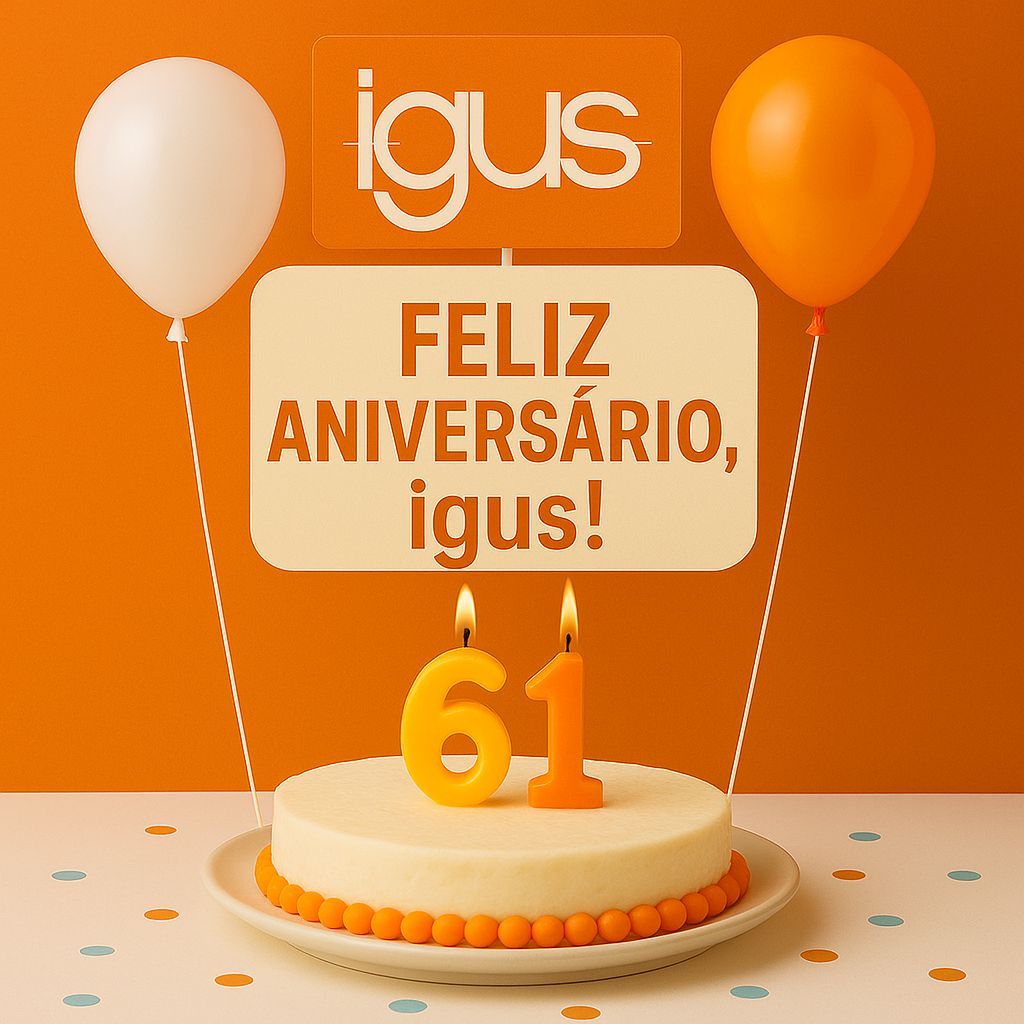🎉 61 anos da igus! 61 anos de movimento isento de lubrificação! 🎉

Hoje celebramos mais um marco na história da igus, 61 anos de inovação, sustentabilidade e paixão pelo movimento.

Descubra a história da igus aqui: igus.pt/empresa/histor…

#aniversário #motionplastics