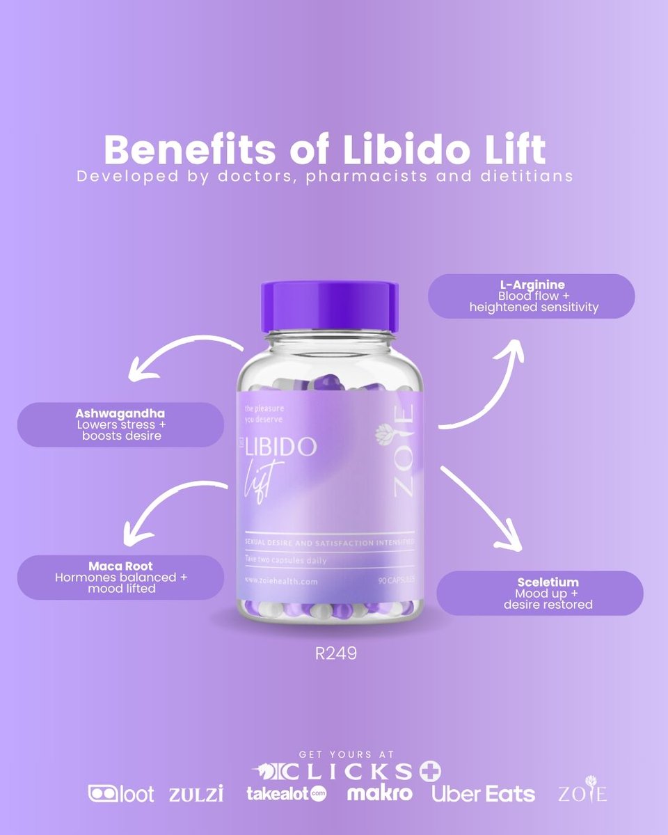 zoiehealth's tweet image. Low libido? We’ve got your fix 😉
Try Libido Lift bit.ly/ZHLibidoLiftCa… for energy, balance &amp;amp; desire.

#ZoieHealth #LibidoLift #WomensWellness #Supplements #SexualHealth