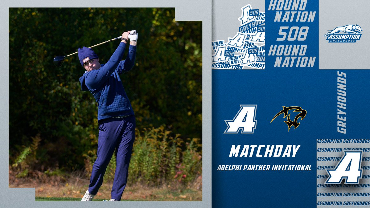 GoAssumptionU's tweet photo. Menโs Golf closes out the fall semester with the Adelphi Panther Invitational
๐ Adelphi Panther Invitational
๐: Jericho, N.Y. | Meadow Brook Club
โฐ: 8:00 am
๐: https://t.co/aF0ORDxzjs
#LetsGoHounds | #HoundNation | #NE10GOLF | #NE10EMBRACE | #D2GOLF https://t.co/sIC8KuBycp