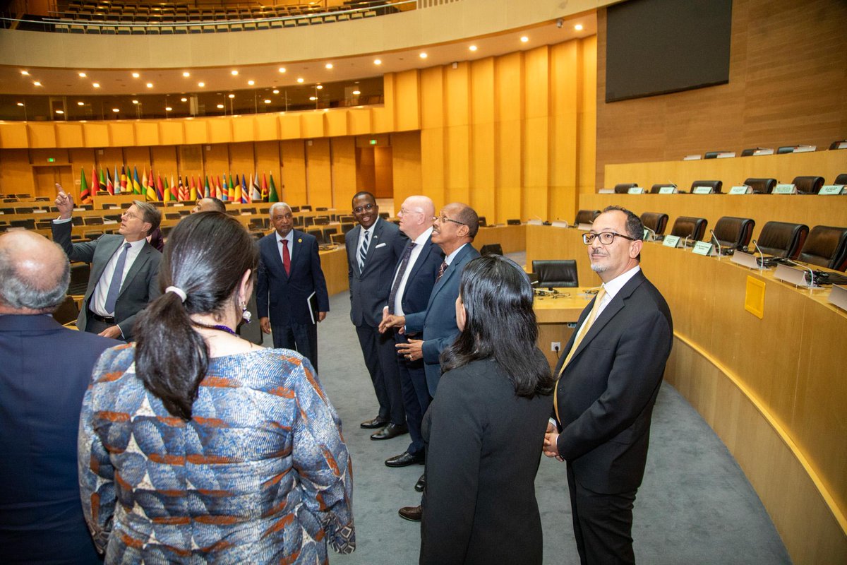 The  Chairperson of the African Union Commission, H.E. Mahmoud Ali Youssouf,  today received members of the <a href="/UN/">United Nations</a> Security Council at the AU  Headquarters in Addis Ababa.

He briefed them on key AU priorities, including peace &amp; security,  development, &amp; governance, &amp; underscored