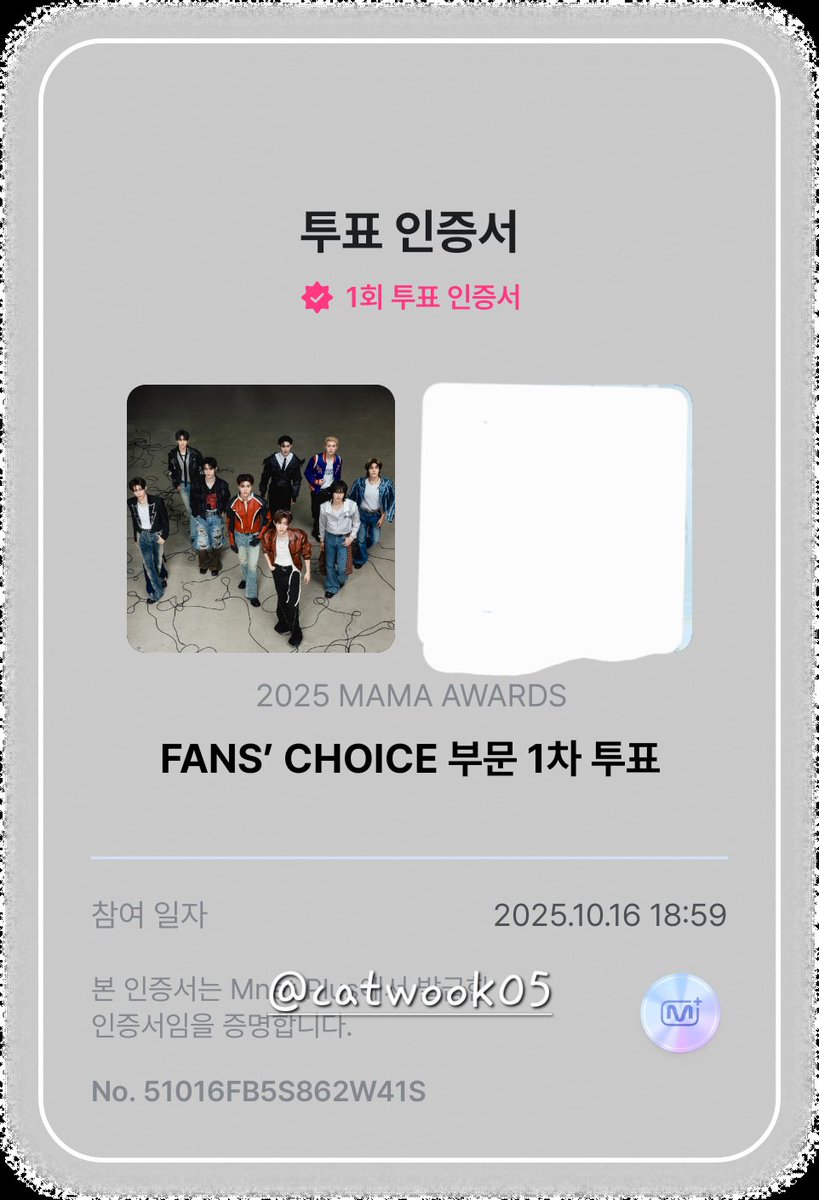 #2025MAMAVOTE #ZEROBASEONE
투표완👍