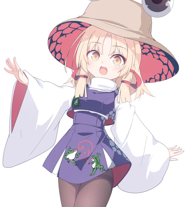 寒いから諏訪子ちゃんに黒タイツを