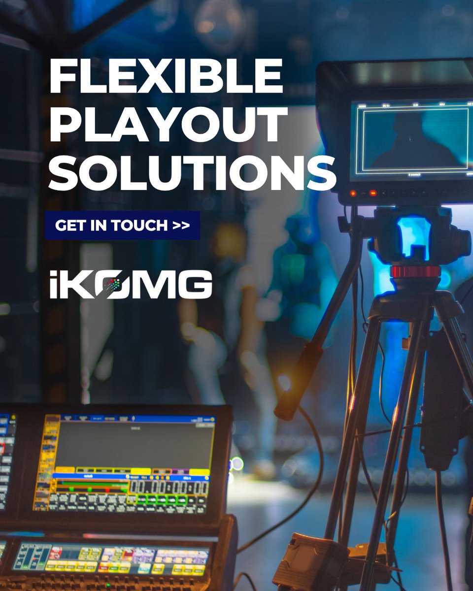 IKOGroupMedia's tweet image. At iKO Media Group, we understand that no two broadcasters are the same.
That’s why our flexible playout solutions are designed to adapt to your exact needs, whether you’re running a single channel or a full bouquet.
✔️ Cloud, on-premise, or hybrid
✔️ Customisable workflows
✔️…