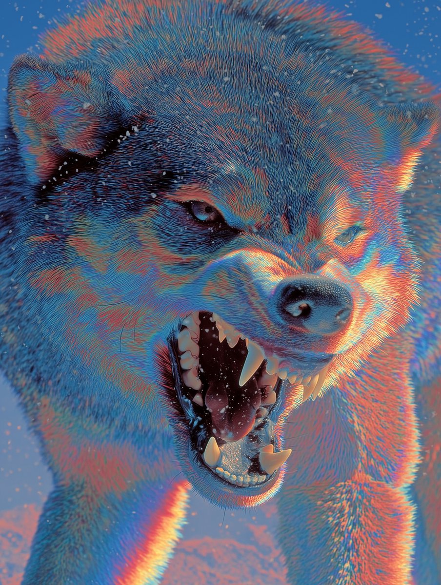 iamnotsrc's tweet image. iridescent wildlife with midjourney
