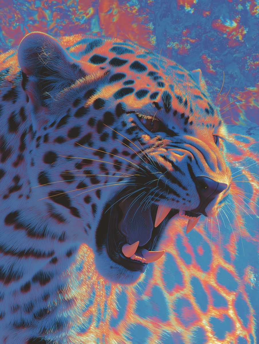 iamnotsrc's tweet image. iridescent wildlife with midjourney
