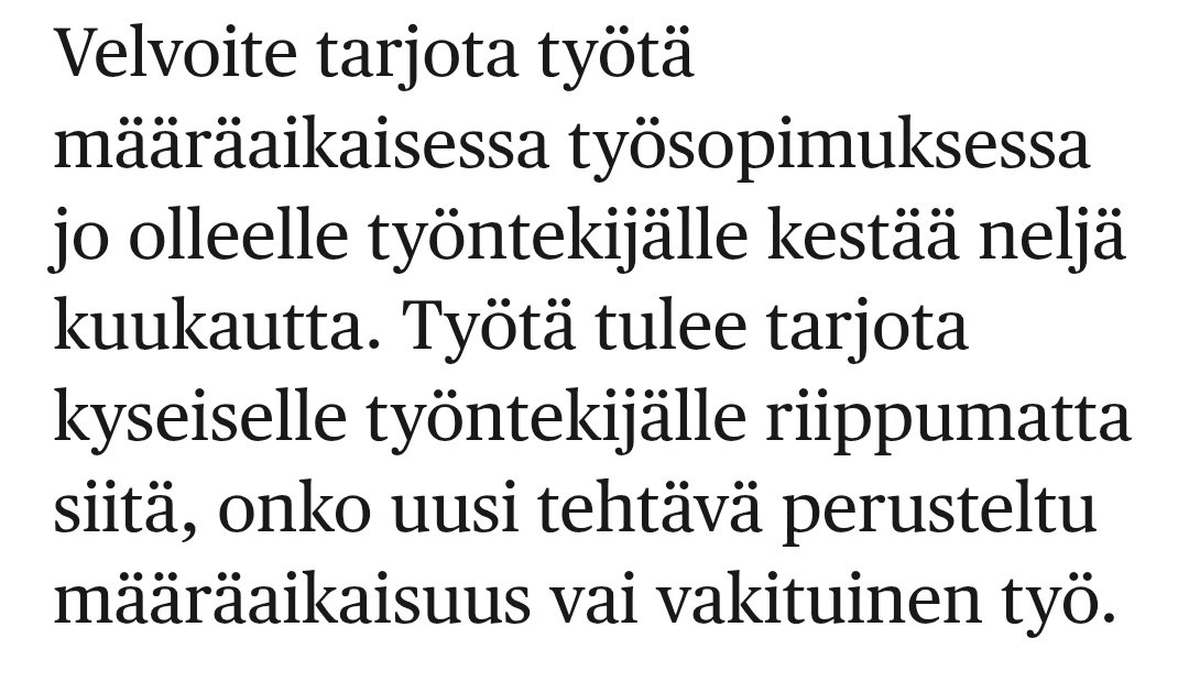 Osaako <a href="/tanhisjussi/">tanhisjussi</a>, <a href="/KatarinaMurto/">Katarina Murto</a> tai joku muu arvioida, että koskeeko tämä myös virkasuhteisia opettajia?

Työelämä | Hallituksessa sopu: Määräaikaisuuden voi sopia vuodeksi ilman perustetta
hs.fi/politiikka/art…