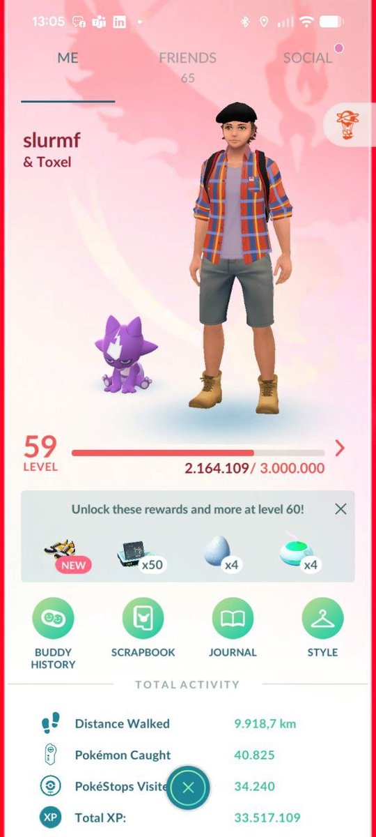 De cop i volta... Level 59! Portava al 40 desde fa no se quants anys!