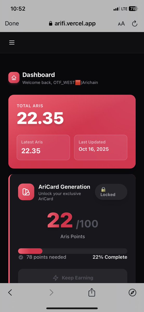 THAT CAR GUY 💷™️ (@aonetheone) on Twitter photo Incase you've been sleeping under a rock somewhere.🗣️
The Arichain Community Activity App (Alpha) just went live! 🚀
Tracks your activity automatically and rewards you for simply engaging.
Every post about <a href="/Arichain_/">Arichain 🟥</a> 💥
every like, repost, and comment earns you Aris points. 👀 Incase you've been sleeping under a rock somewhere.🗣️
The Arichain Community Activity App (Alpha) just went live! 🚀
Tracks your activity automatically and rewards you for simply engaging.
Every post about <a href="/Arichain_/">Arichain 🟥</a> 💥
every like, repost, and comment earns you Aris points. 👀