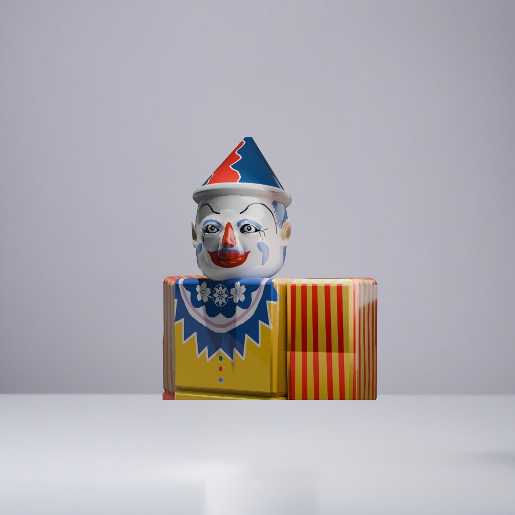 Hanno52's tweet image. little clown custom r15 rig for a commission #ROBLOX #robloxart #RobloxDev #Blender #Zbrush #3dart