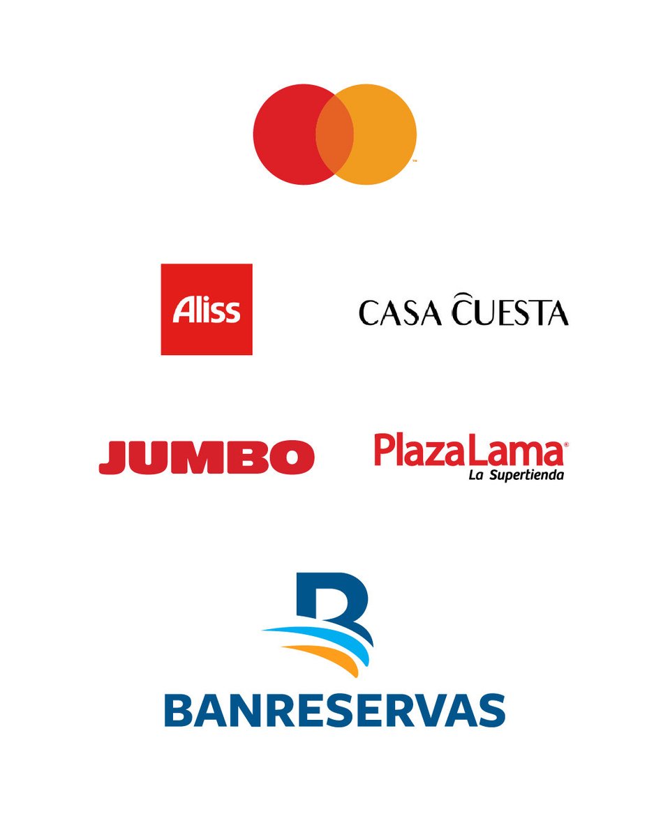 Hasta 35% de ahorro en Aliss, Casa Cuesta, Jumbo y Plaza Lama con tus Tarjetas Mastercard Banreservas.
 
Hasta:
20% de devolución al pagar con el Credimás de tus Tarjetas de Crédito Mastercard Banreservas
15% de devolución al pagar con tus Tarjetas de Crédito Mastercard