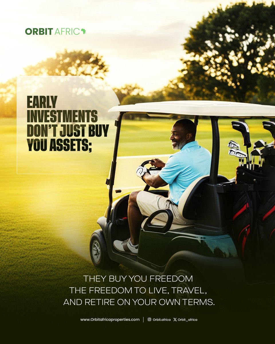 Early investment in real estate remains one of the safest means to financial freedom.

What’s stopping you from starting today?

Remember,it only gets more expensive.

Are you ready to take a bold step towards financial freedom today?

Send us a DM now.