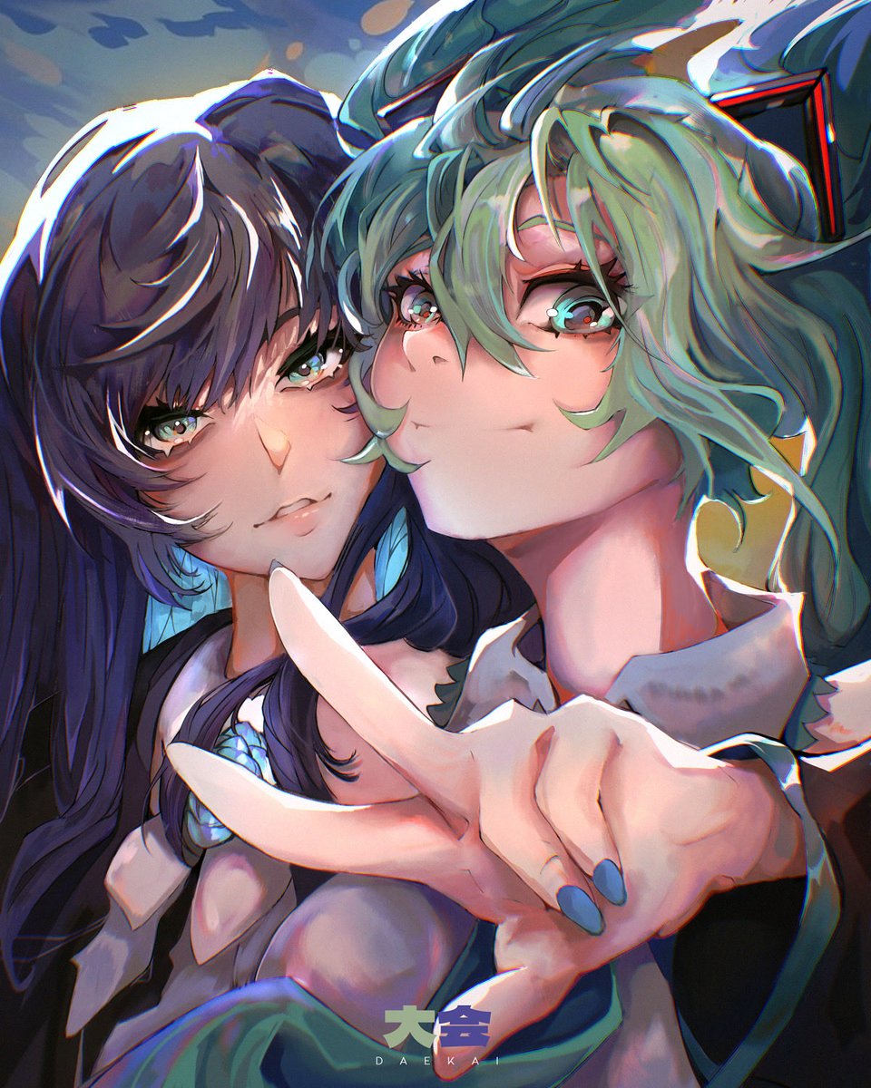 DaekaiArt's tweet image. Ado x Miku
#digitalart #ado #HatsuneMiku #fanart