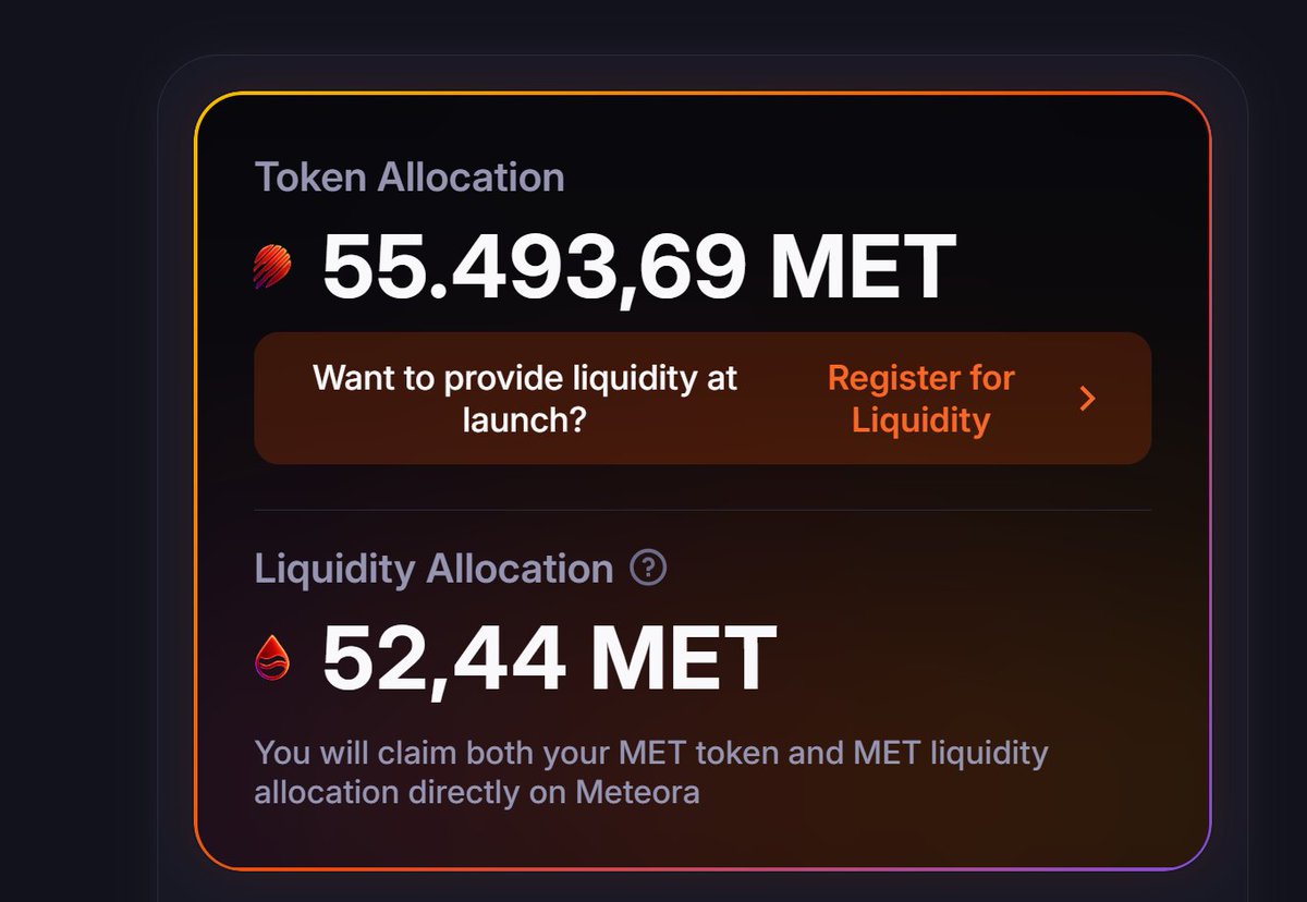 coinkritik's tweet image. #Meteora #Airdrop&apos;u $MET Checker geldi henüz bir kayıt vs yapmadım bakalım. 👇
met.meteora.ag