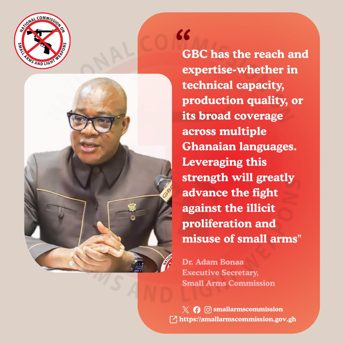 Small Arms Commission, Ghana tweet media