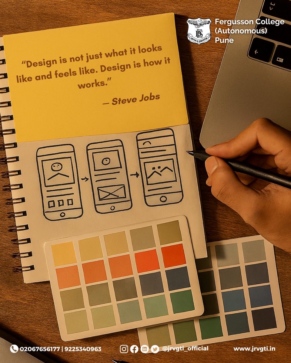 Jrvgti_official's tweet image. 🎨 Design isn’t decoration — it’s direction.
It’s not about how it looks, but how it works.
Every color, line &amp;amp; layout guides, feels &amp;amp; solves.
The best designs don’t impress — they work.

#DesignThinking #GraphicDesign #UIUXJourney